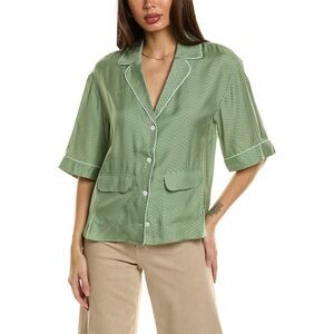 ✨Equipment Leon Print Button-Up Green Sz Large Shirt✨